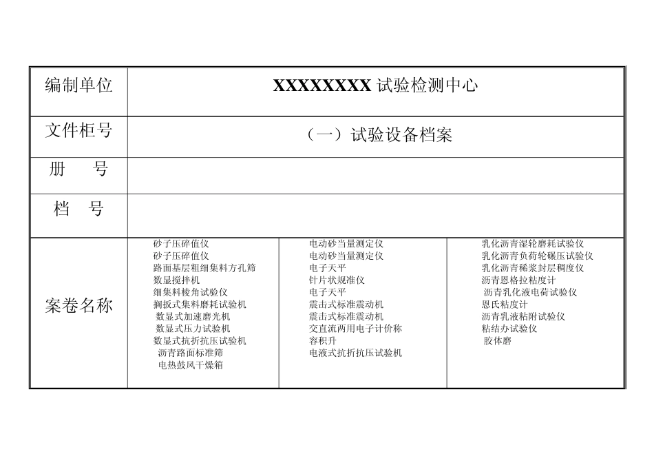 文件柜的编号及内容_第1页