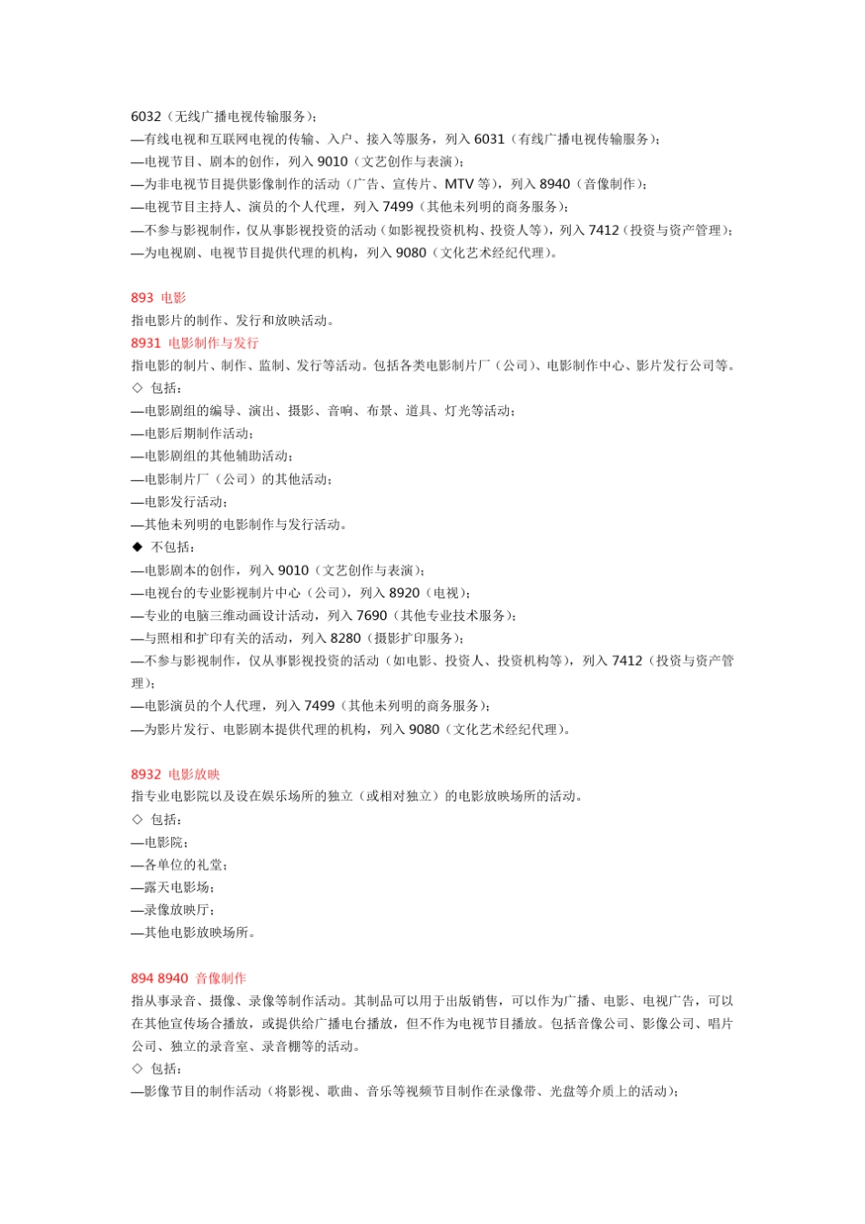 文化、体育和娱乐业公司经营范围_第3页