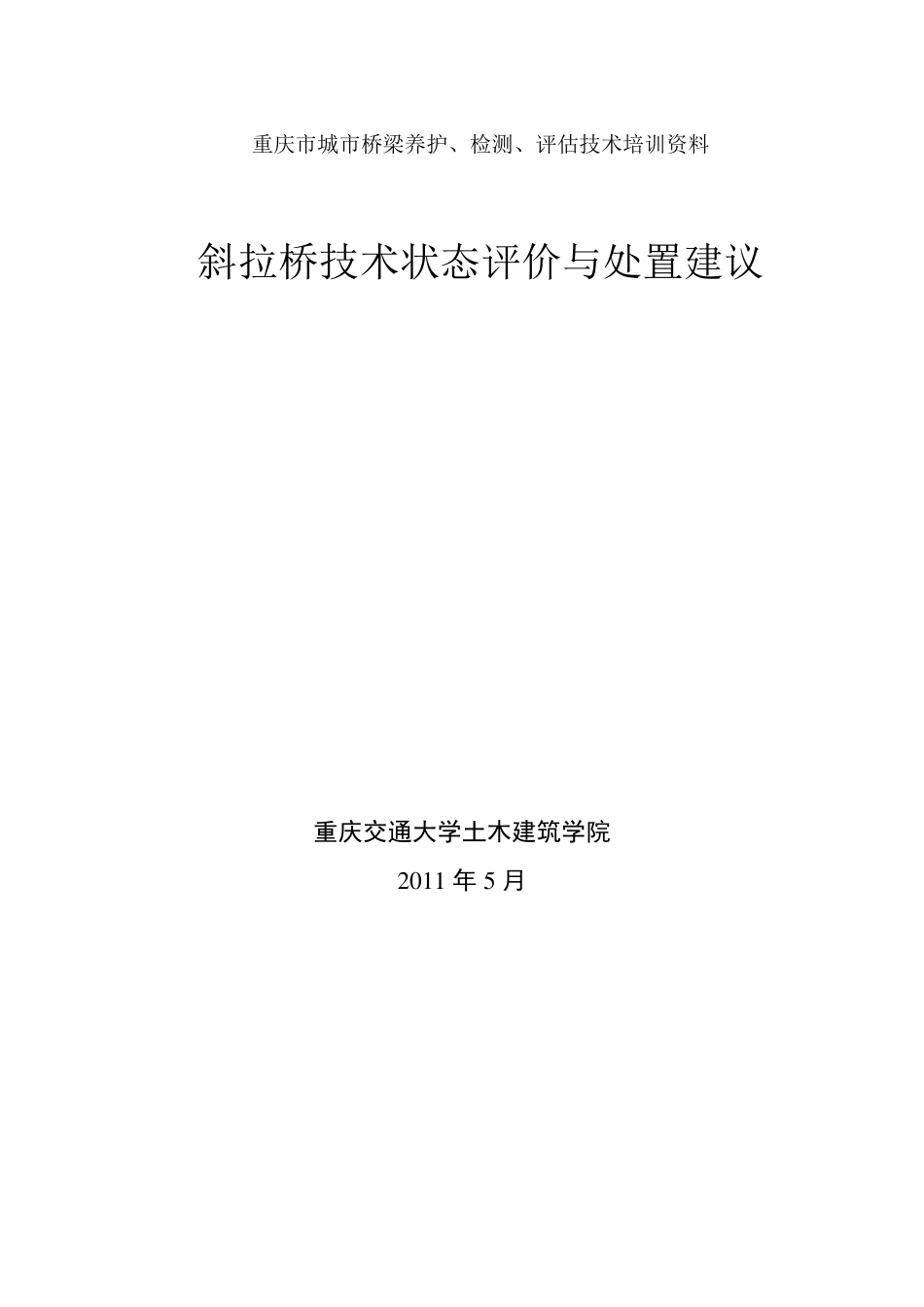 斜拉桥检查与技术状况评价_第1页