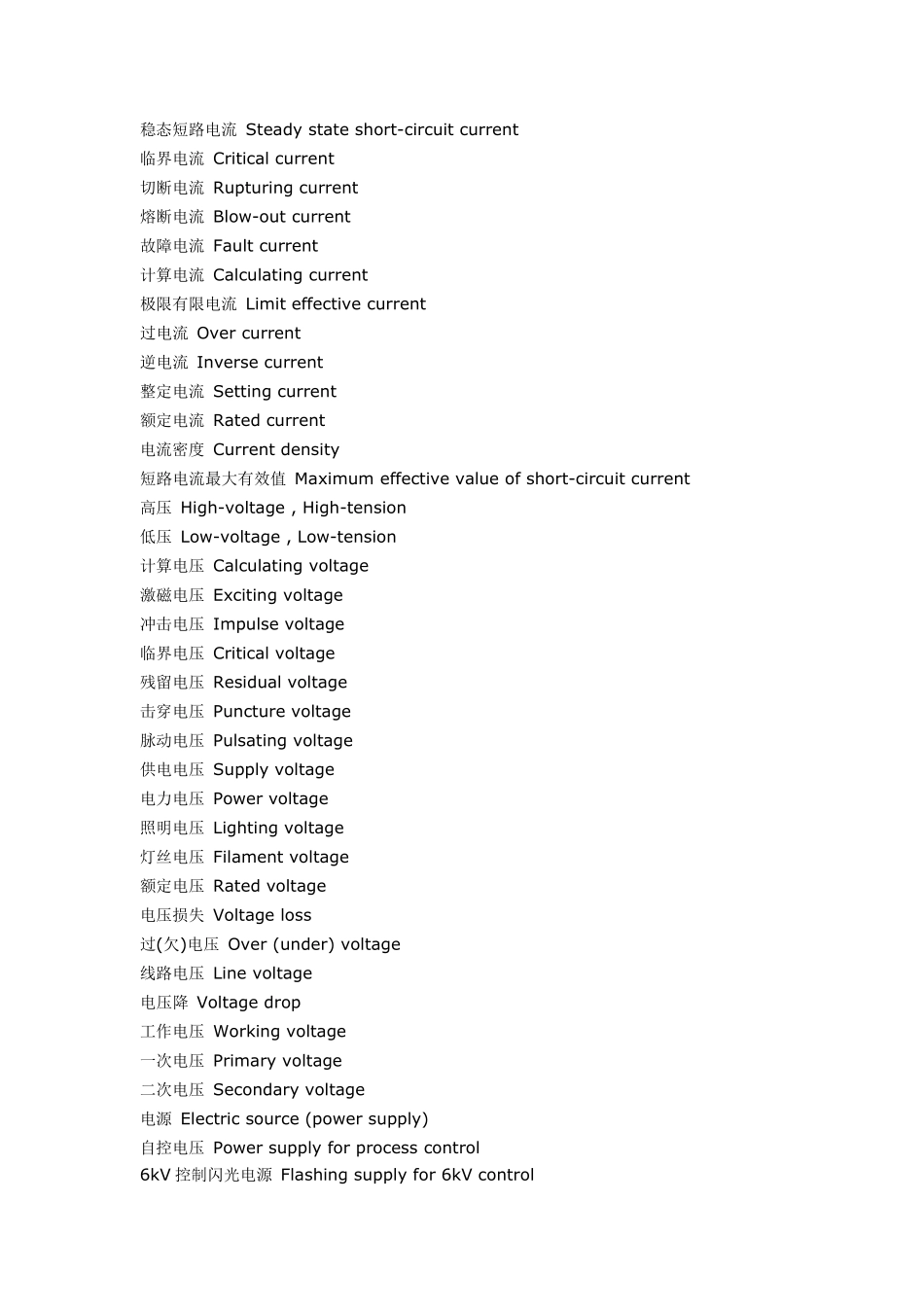 断路器——术语中英对照表_第3页