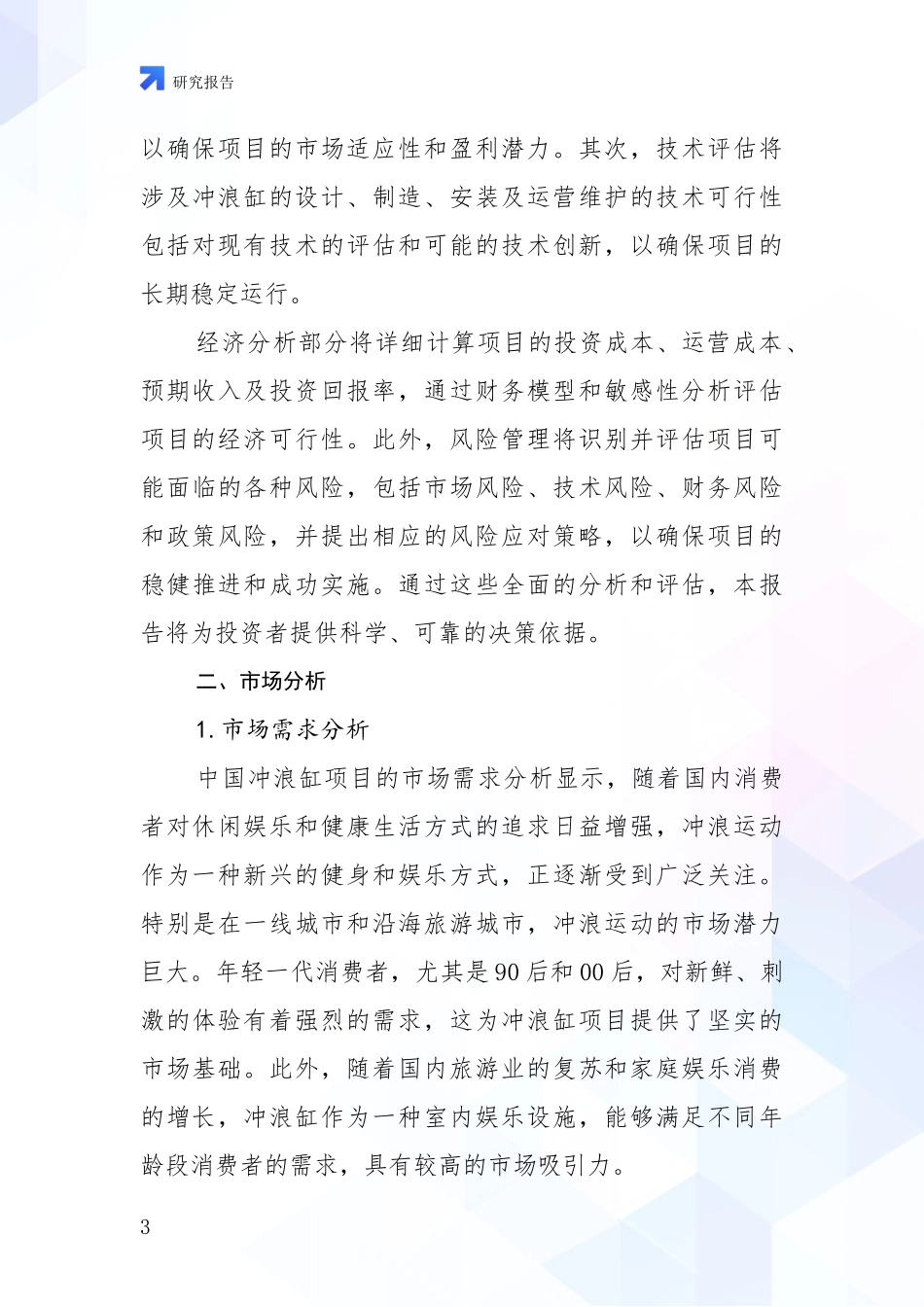 2024-2025年冲浪缸项目未来发展前景趋势全面调研_第3页