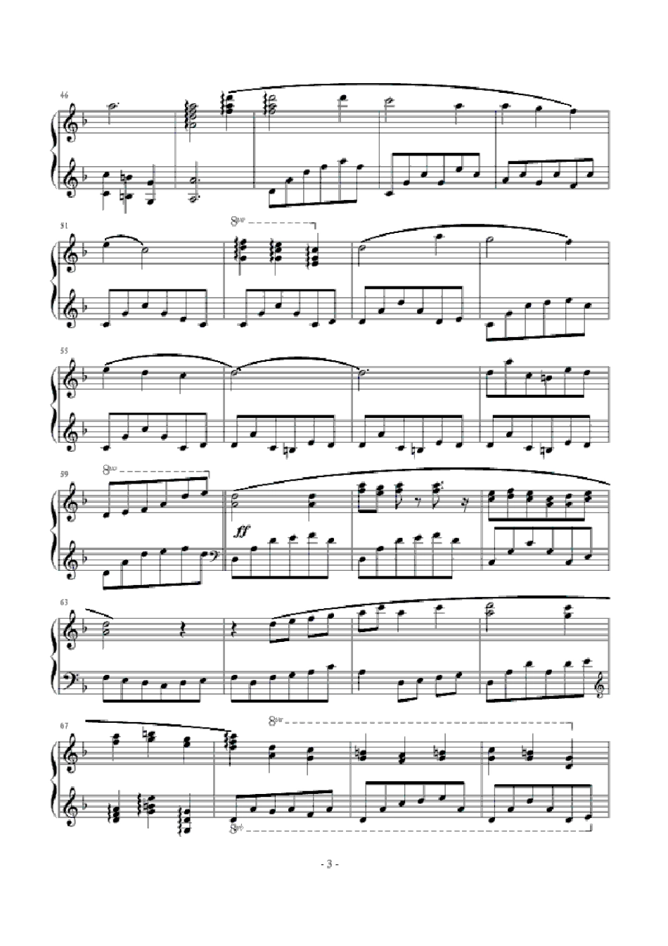 斯卡布罗集市(钢琴谱)_第3页