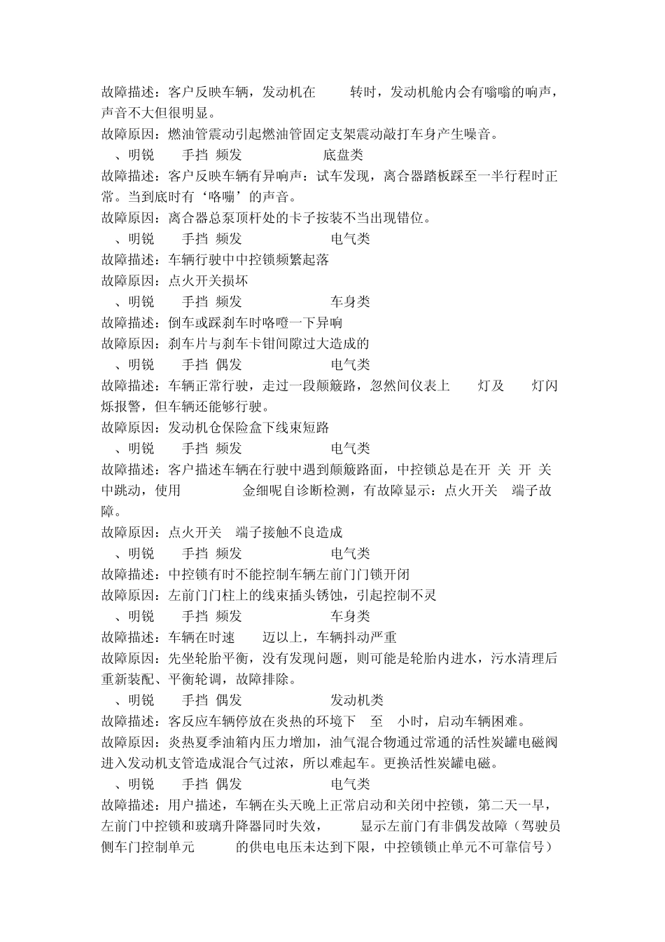 斯柯达明锐的81种故障文档_第3页