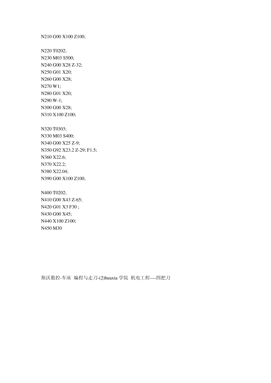 斯沃数控车床编程与走刀huaxia学院机电工程_第3页