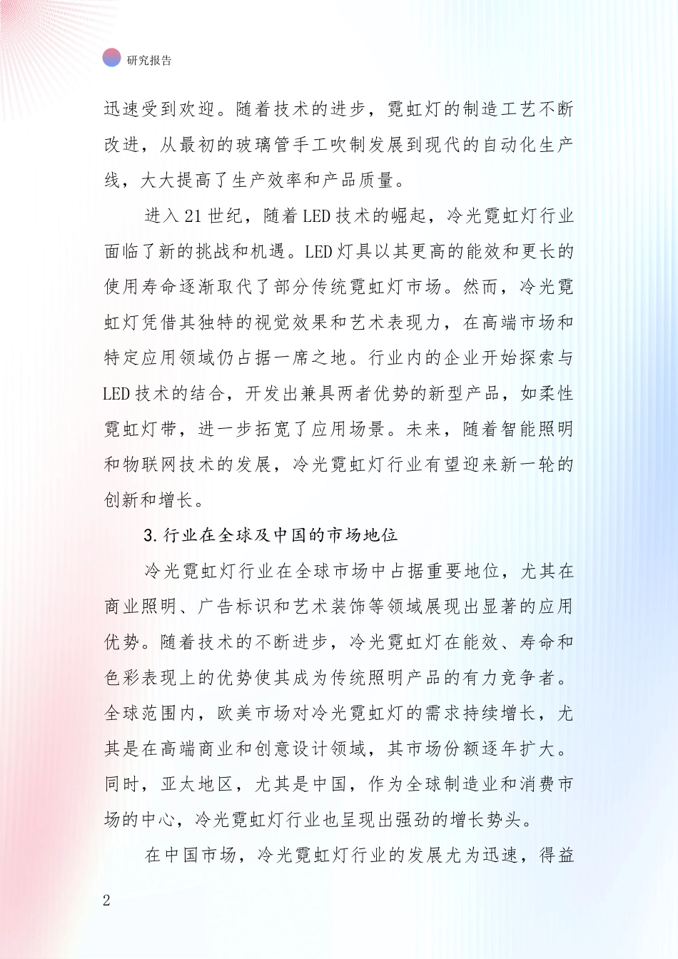 2024-2025年冷光霓虹灯产业现状与未来发展前景及展望深度论证报告：商业投资价值分析_第2页