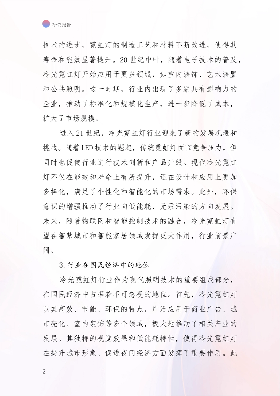 2024-2025年冷光霓虹灯行业总体发展情况及未来趋势预测全面评估_第2页