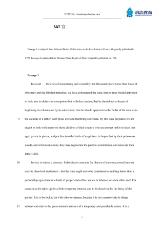 新SAT官方指南阅读第十九篇全解析