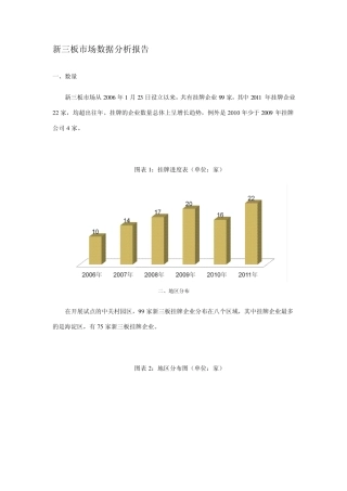 新三板数据统计