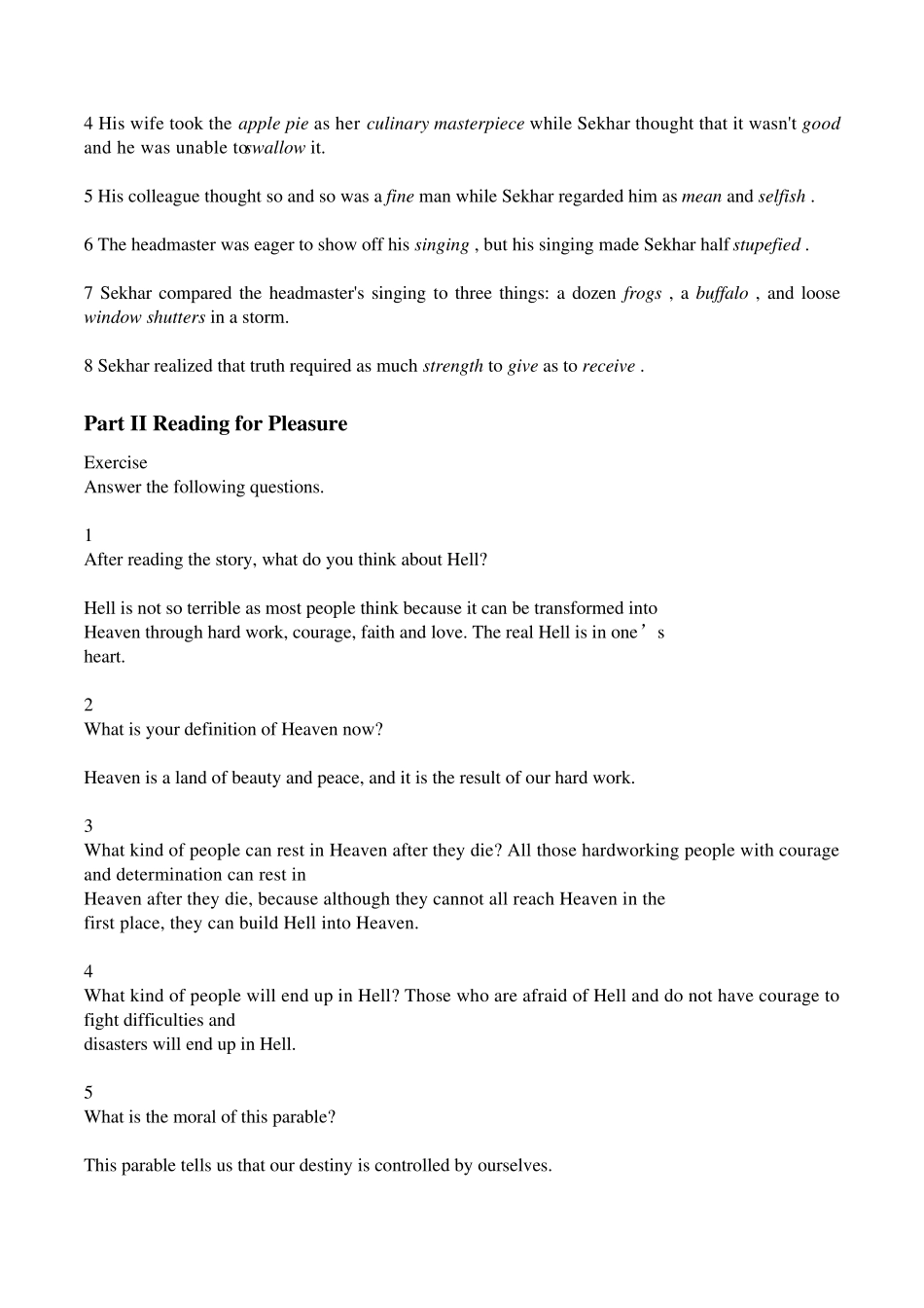 新世纪大学英语(第二版)阅读教程2Unit1Unit8答案_第2页