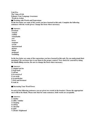 新世纪大学英语综合教程2课后习题答案下