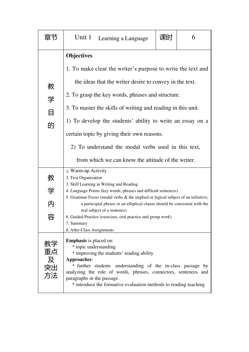 新世纪大学英语综合教程第一册教案_第1页