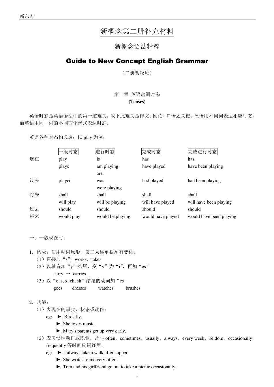 新东方新概念英语第二册补充教材_第1页