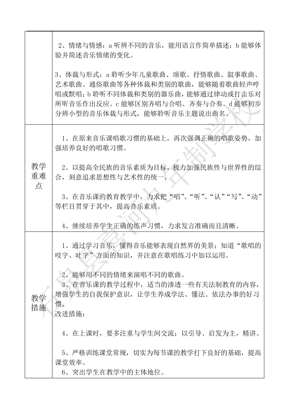 新人音版八年级上册音乐教案_第3页
