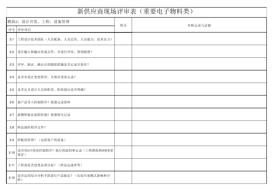 新供应商现场评审表_第2页