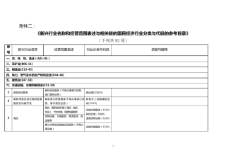 新兴产业和规范用语