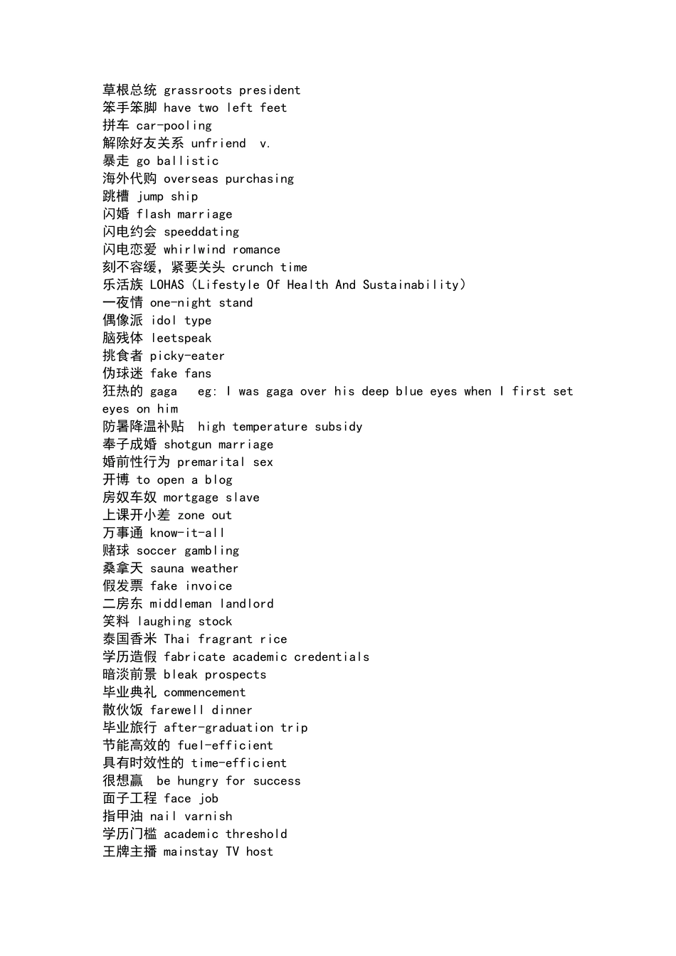 新兴网络英语词汇大全(绝对最全)_第2页