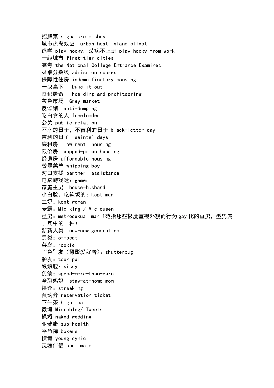 新兴网络英语词汇大全(绝对最全)_第3页