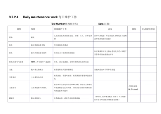 海瑞克盾构机日、周、月检表