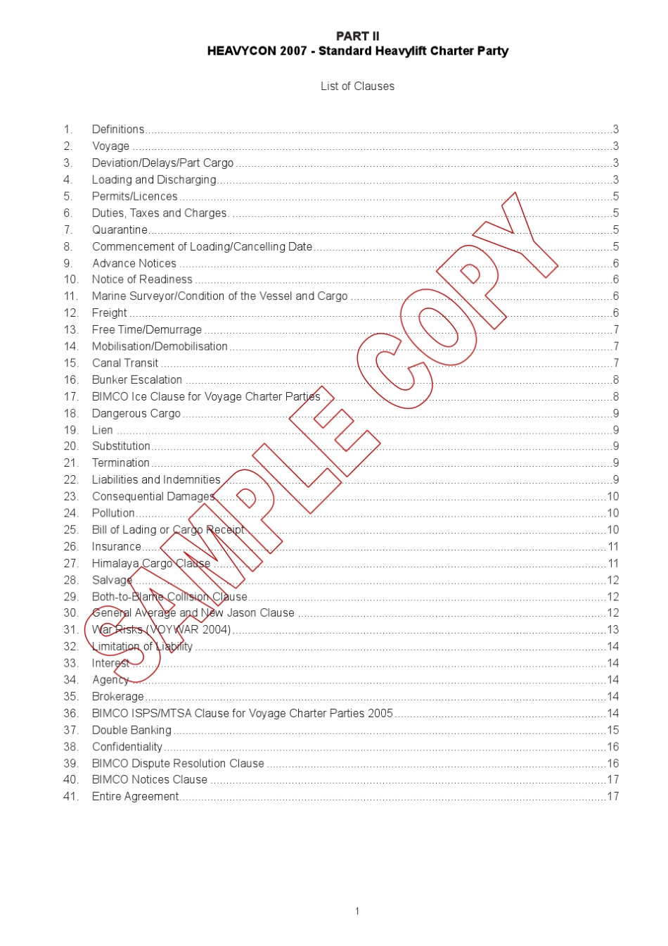 海运合同Heavycon2007_第3页