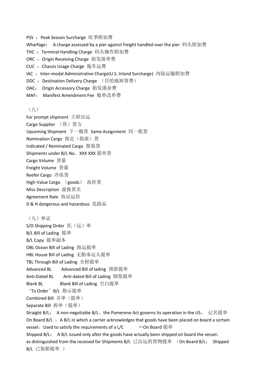 海运常用英文汇总_第3页