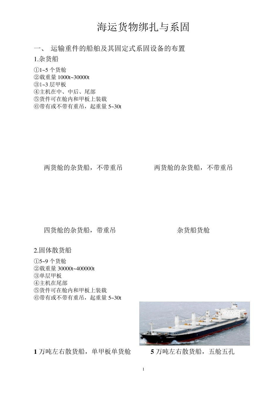 海运货物包装与绑扎学习总结_第1页