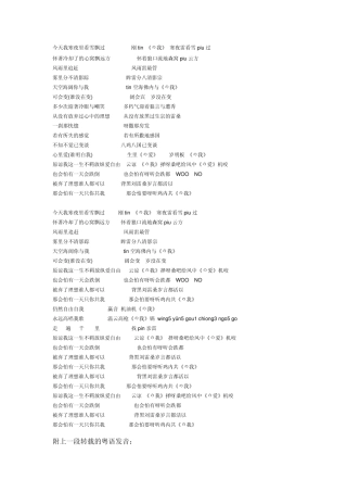 海阔天空谐音歌词