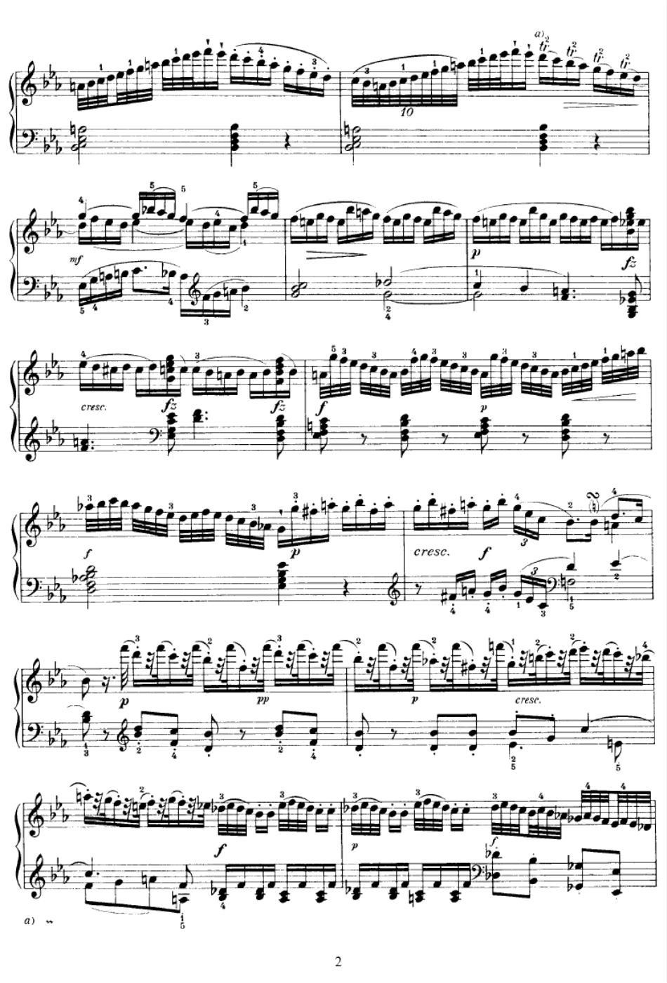 海顿第52号钢琴奏鸣曲PianoSonataNo52inEbHaydn钢琴谱_第2页