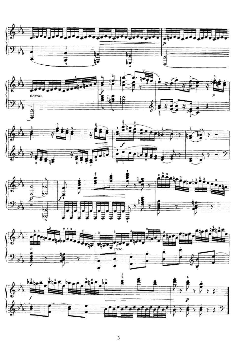 海顿第52号钢琴奏鸣曲PianoSonataNo52inEbHaydn钢琴谱_第3页