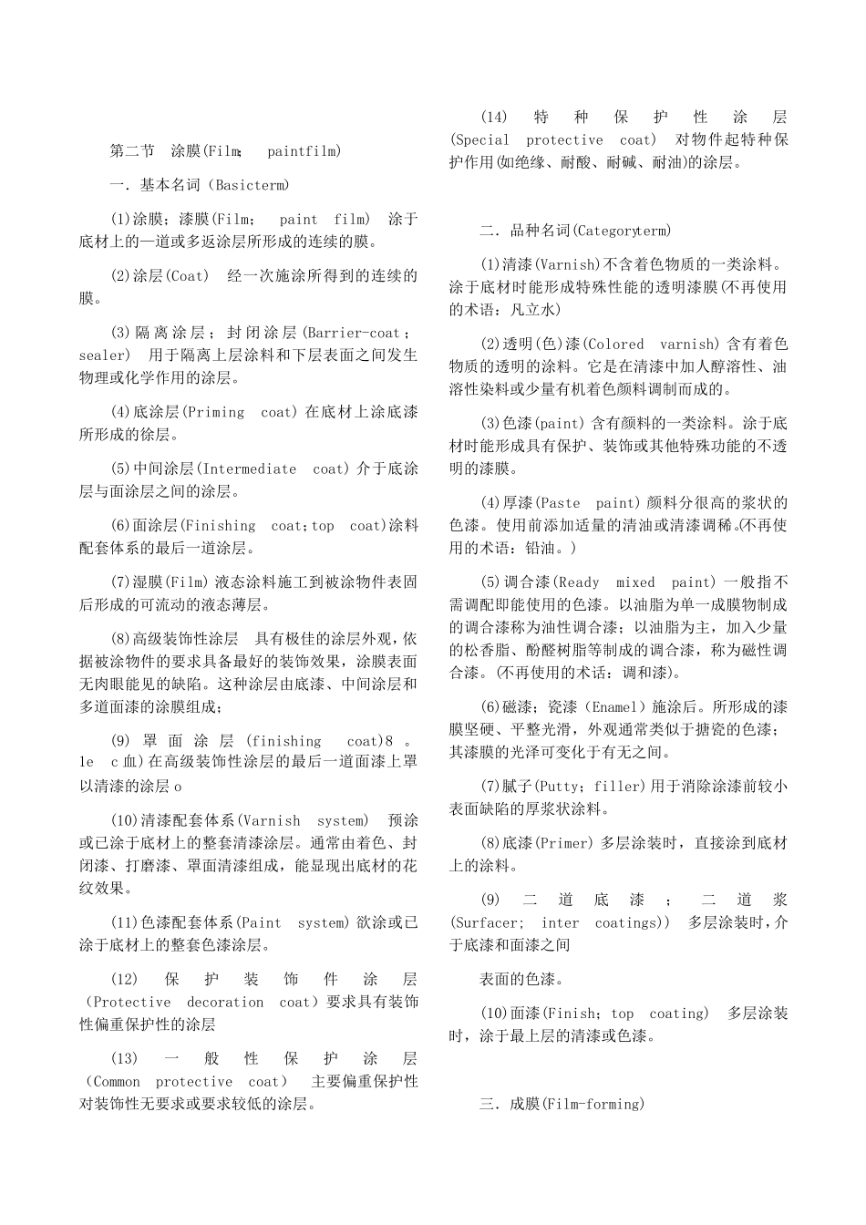 涂料专业术语中英文对照_第3页