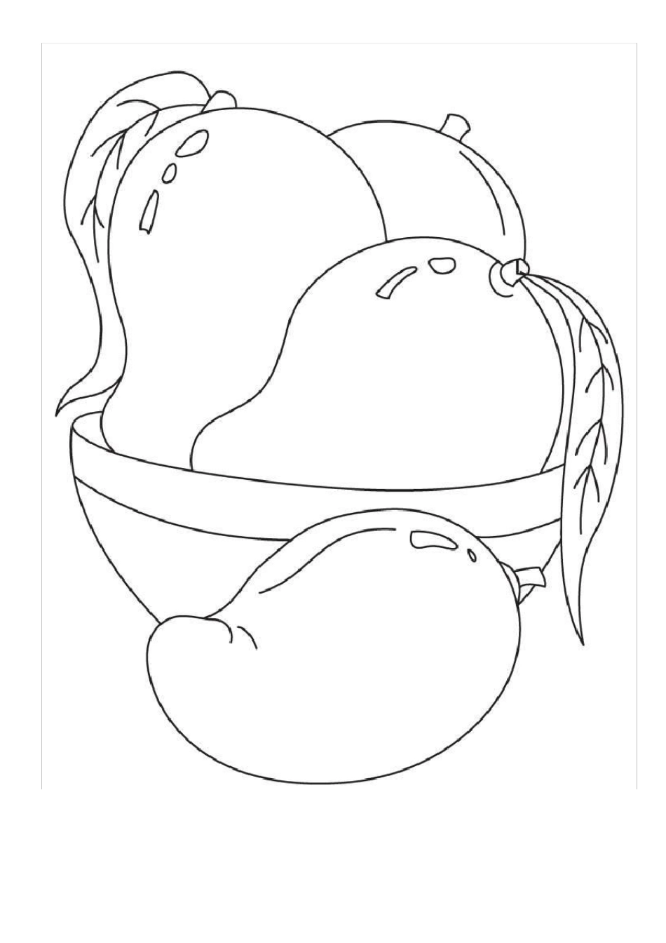 涂色画(水果和动物)_第1页