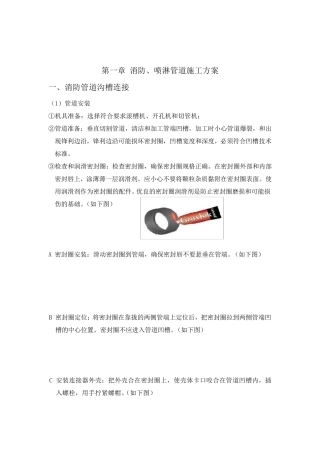 消防喷淋管道施工方案