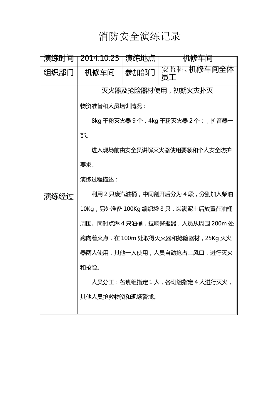 消防培训及消防演练记录_第3页