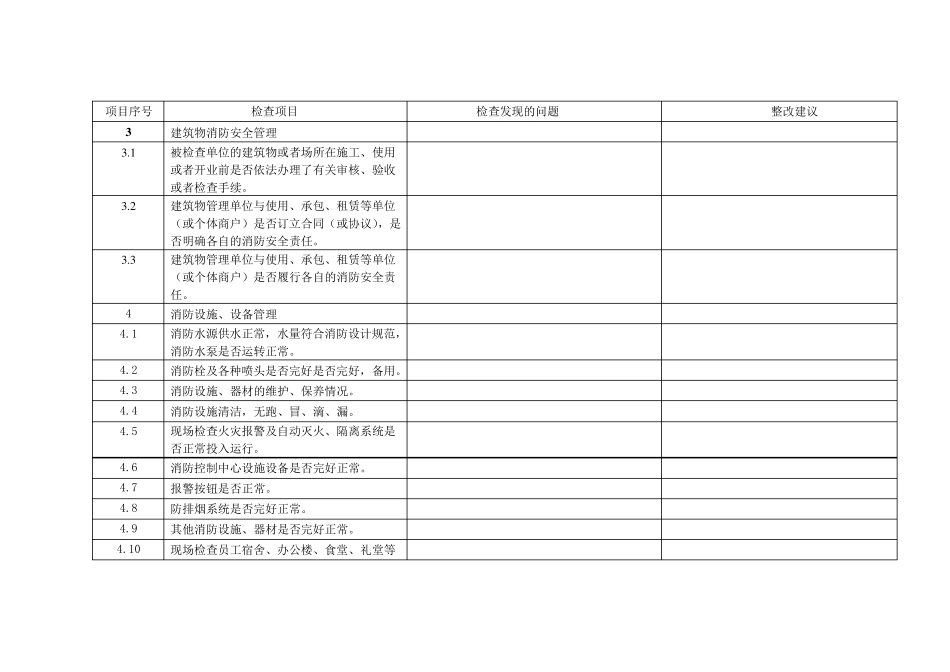 消防安全专项工作检查表_第3页