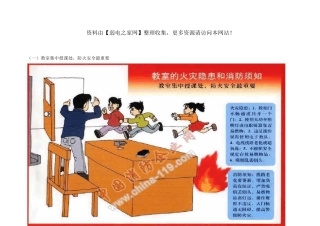 消防安全宣传画：高等院校火灾隐患和消防知识图片系列