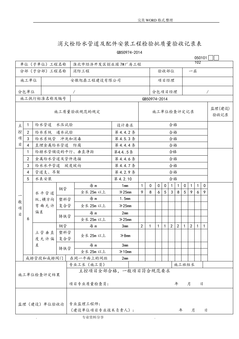 消防安装资料(检验批)_第3页