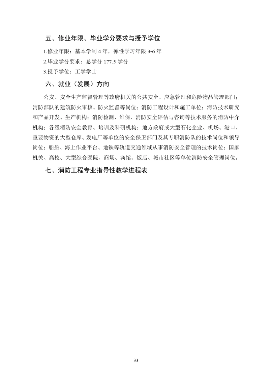 消防工程专业培养方案_第3页