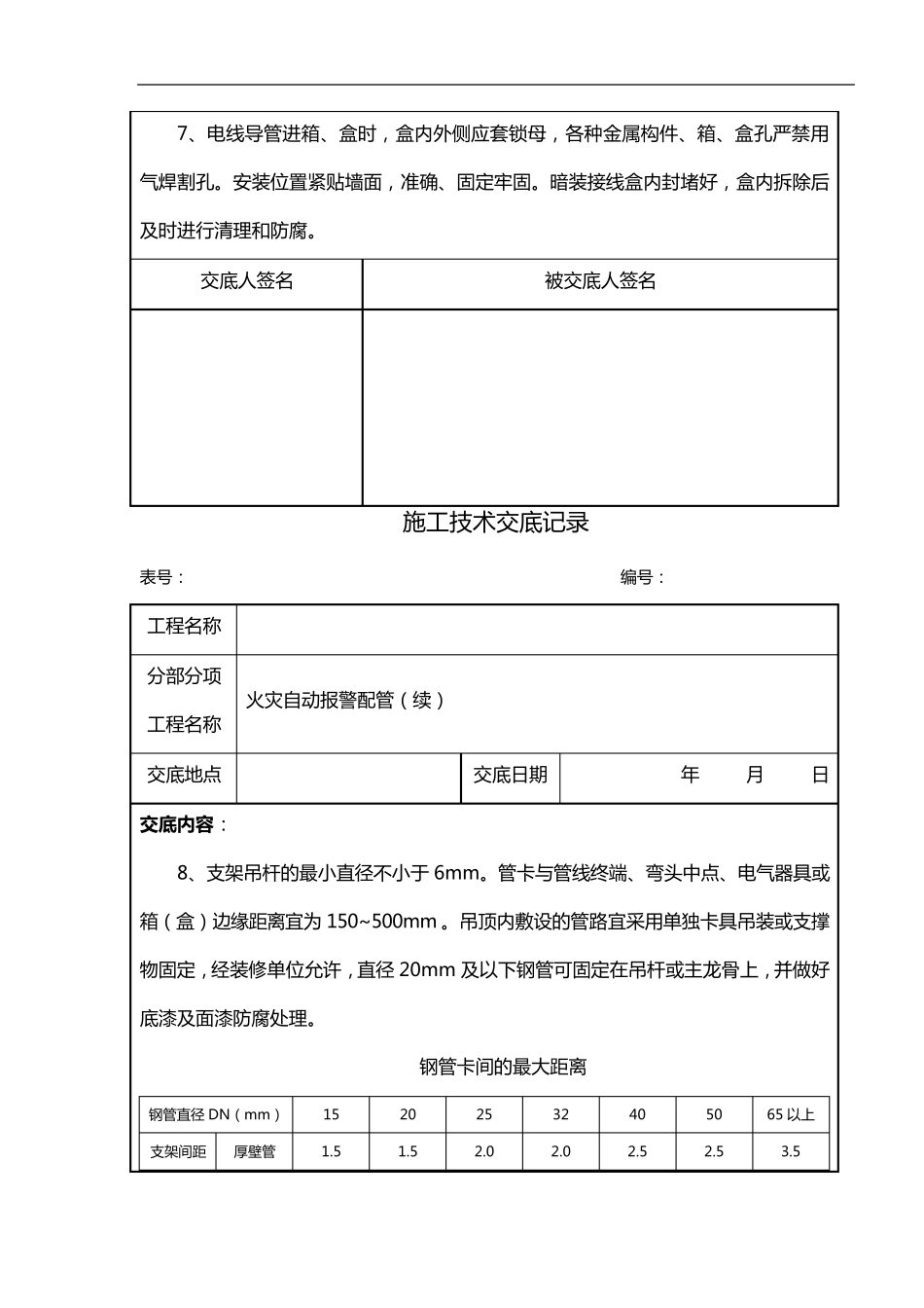 消防工程施工技术交底记录大全新版_第3页