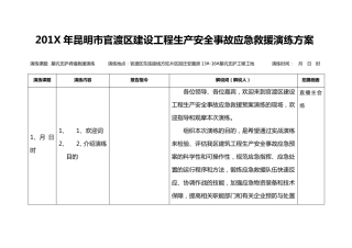 消防应急演练方案(脚本)