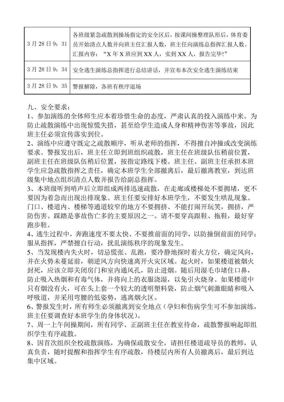 消防应急疏散演练方案_第2页