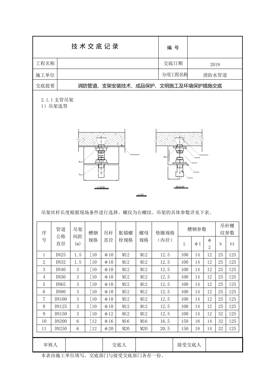 消防水管道安装技术交底_第2页