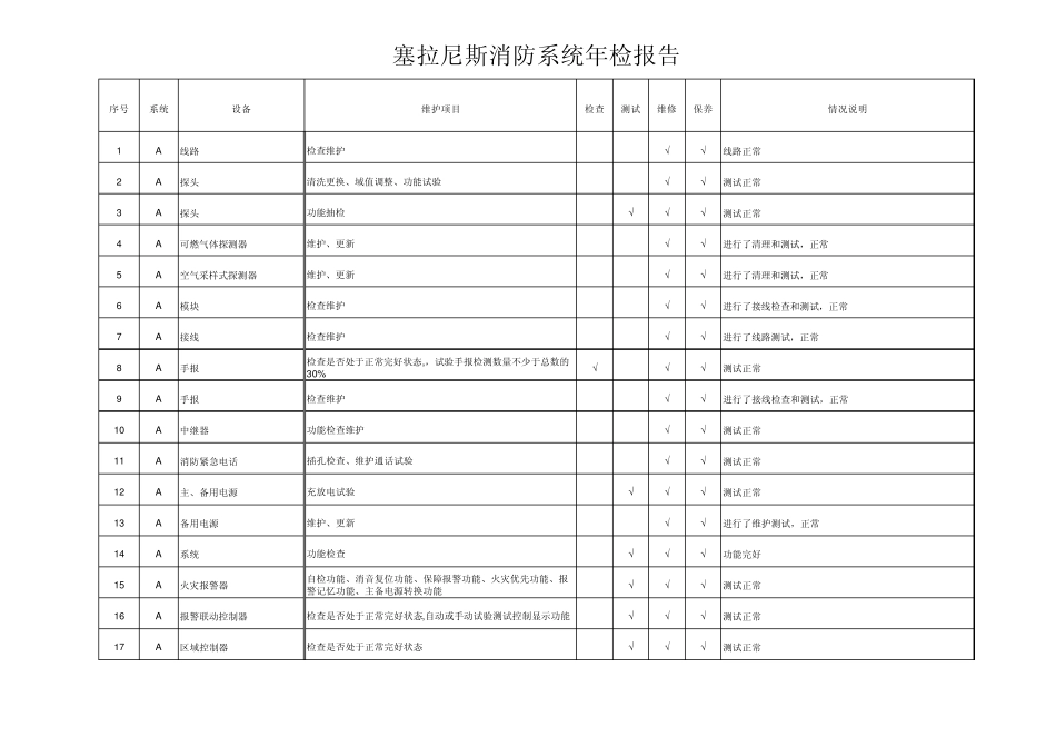 消防维保年检测报告_第1页