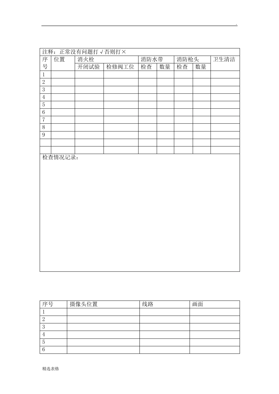消防设备定期检查记录表最新版_第3页