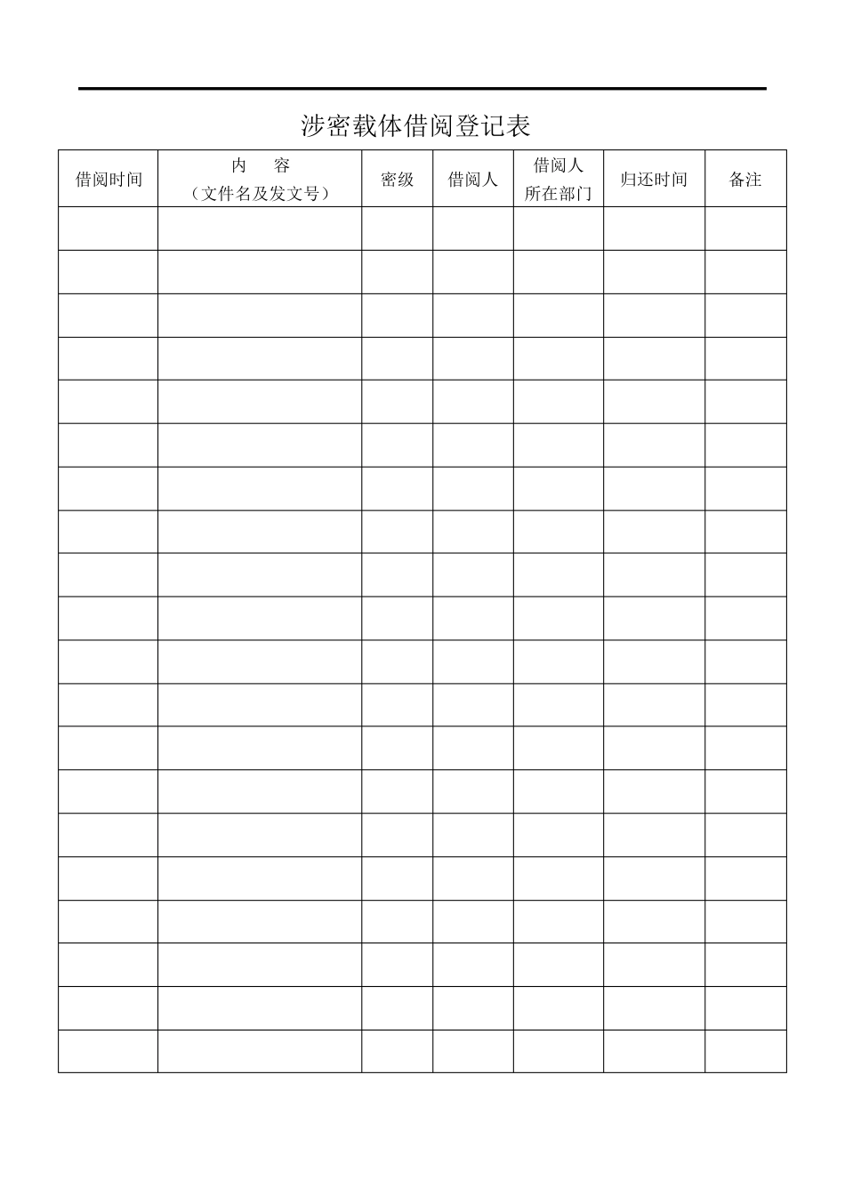 涉密资质用登记表及审批表_第1页