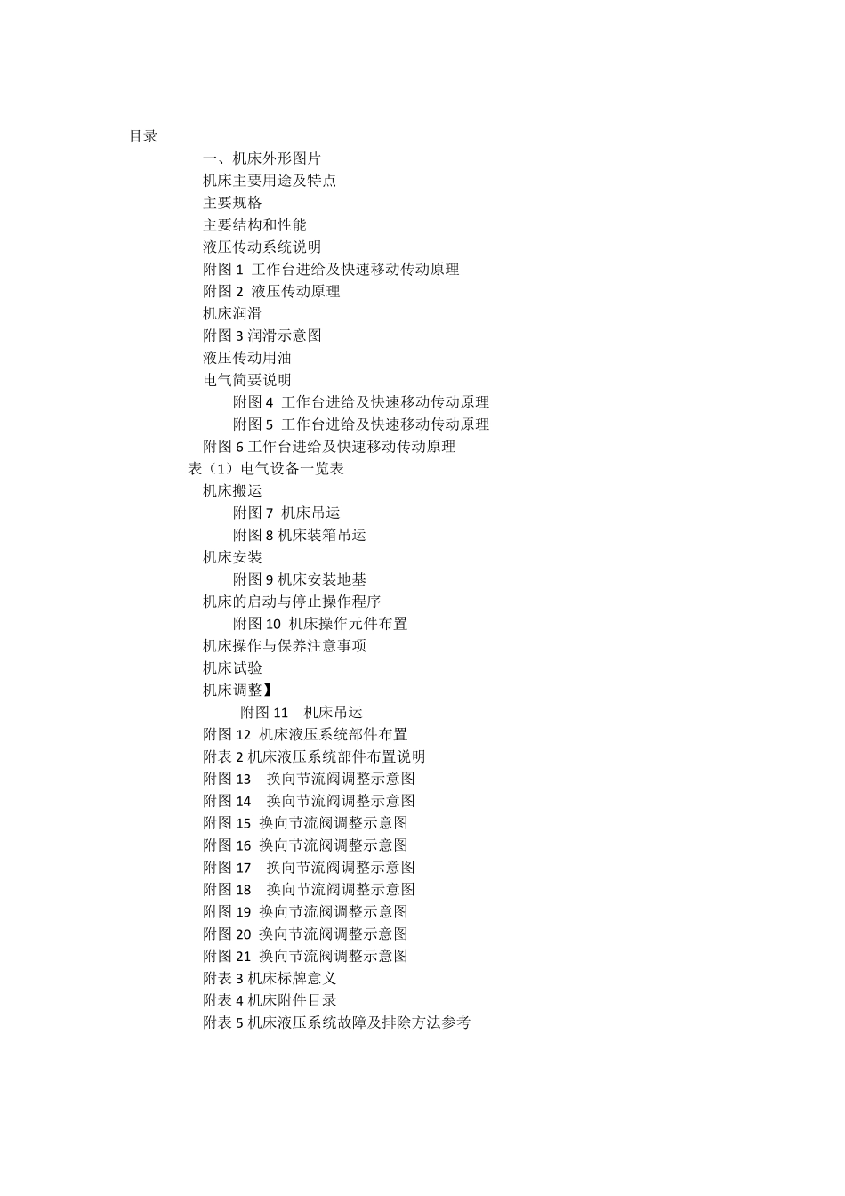 液压刨床说明书_第2页