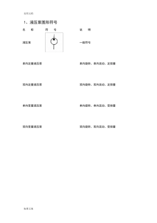 液压图形符号大全