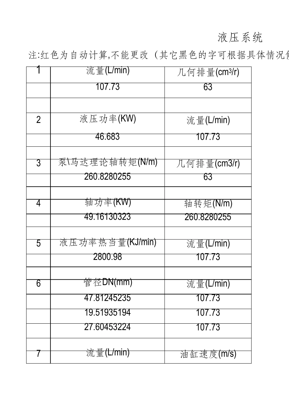 液压常用公式计算小软件_第1页