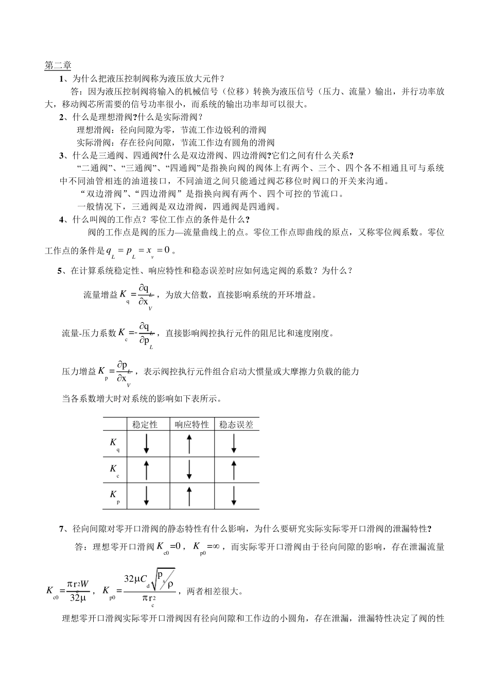 液压控制系统课后思考题_第1页