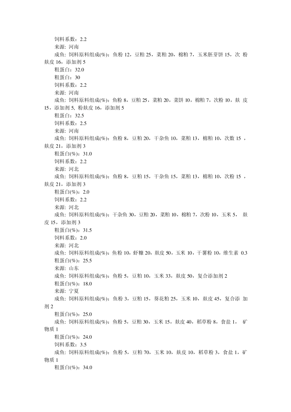 淡水鱼饲料配方_第3页