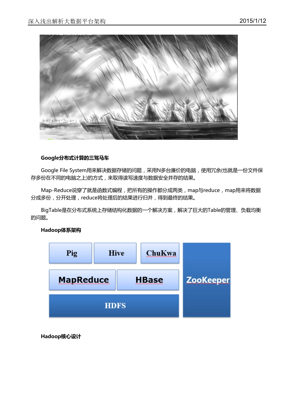 深入浅出解析大数据平台架构_第2页