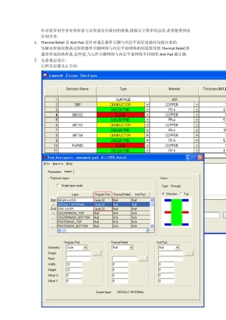 深入理解Allegro之ThermalRelief与AntiPad